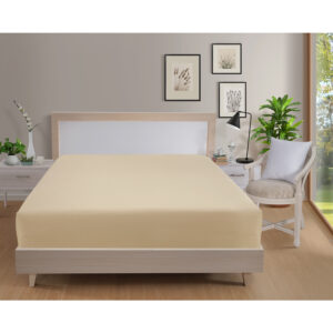 BERTHALINENS 300 Thread Count Percale Fitted Sheet – Ivory