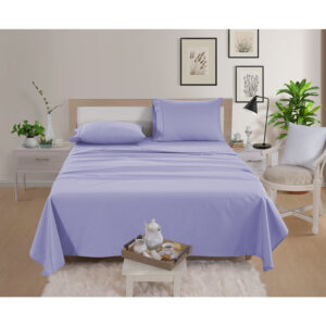 BERTHALINENS 300 Thread Count Sateen Bed Sheet Set – Lilac